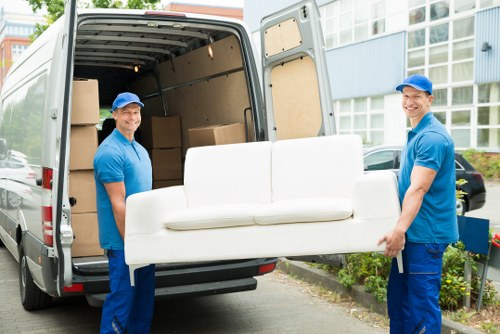 Van loading for a local move in London