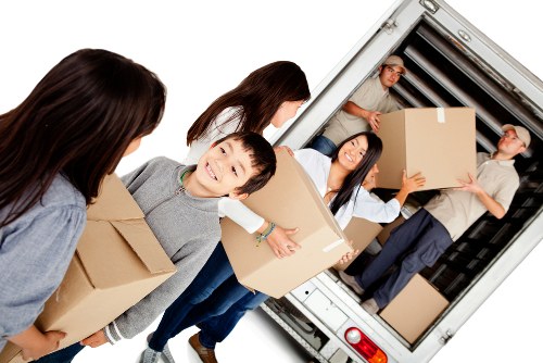 Removal team preparing a home move in Fulwell