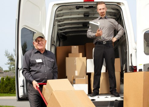 Removals team planning a local house move in Fulham