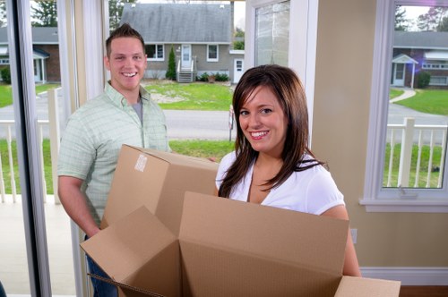 Careful packing supplies used for home removals