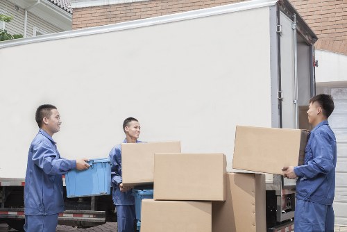 Packing boxes and household items for removals in Hayes