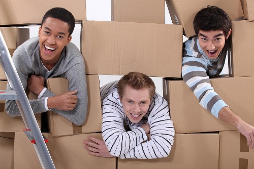Moving van loaded for a local Hampton Wick home or office move