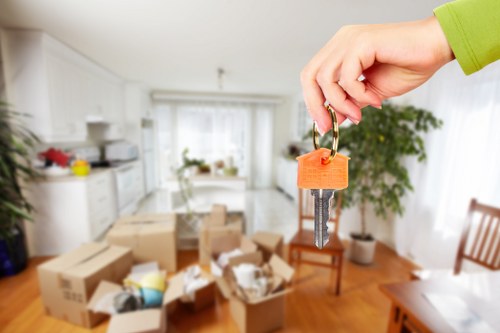 Professional movers loading furniture for removals in Kidbrooke