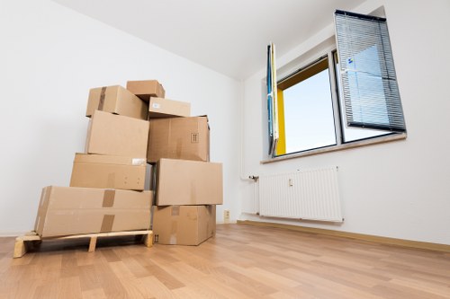 Packed moving boxes ready for Bromley removals