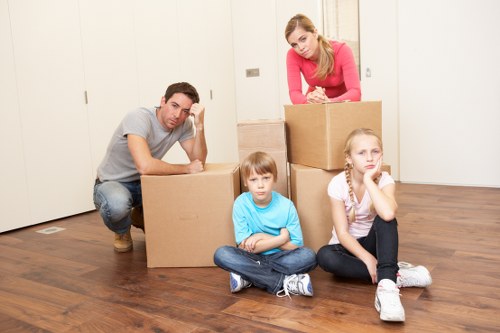 Plumstead moving van loaded with carefully packed household items