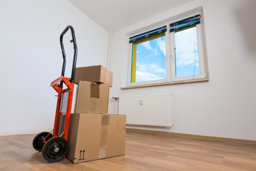 Professional movers loading household items for a Locksbottom relocation