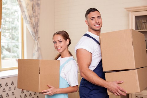 Packing supplies and boxes prepared for removals in Plumstead