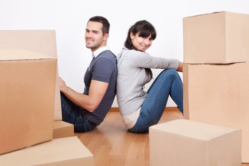 Local moving team handling boxes and household items in Cudham