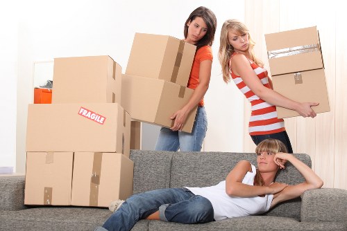 Packed household items ready for a Forest Hill move
