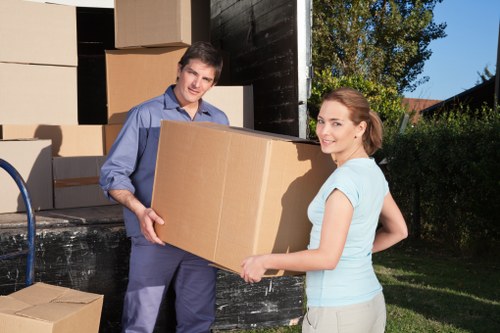 Office relocation service in the Isle of Dogs business district