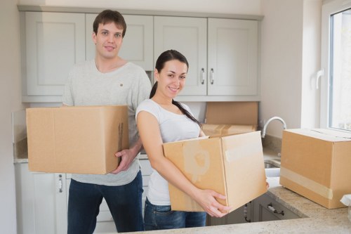 Packed moving boxes ready for a home removal